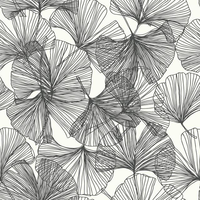 GINGKO LEAVES PEEL & STICK WALLPAPER