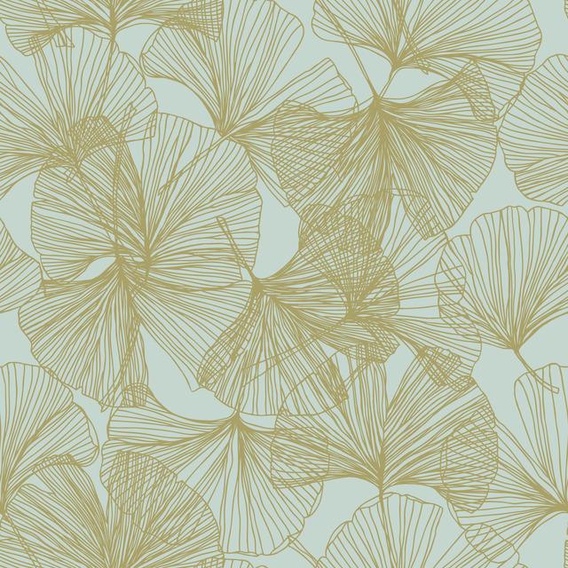 GINGKO LEAVES PEEL & STICK WALLPAPER