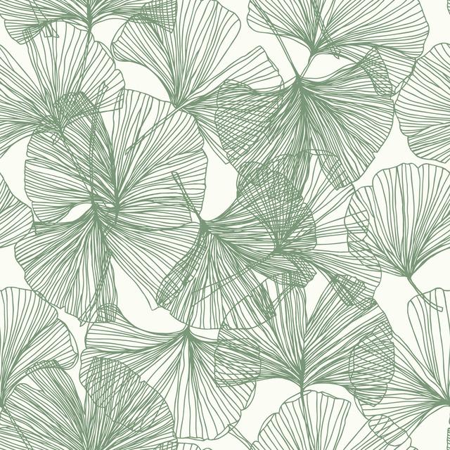 GINGKO LEAVES PEEL & STICK WALLPAPER