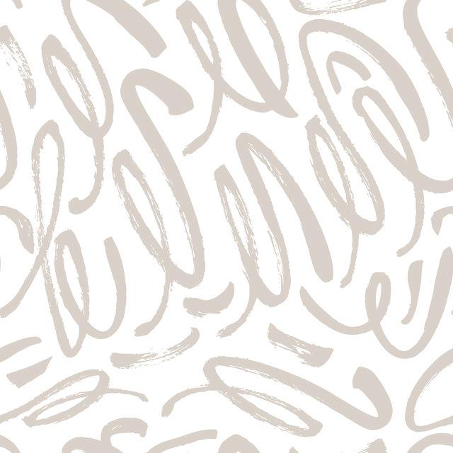 CURLY STROKES PEEL & STICK WALLPAPER