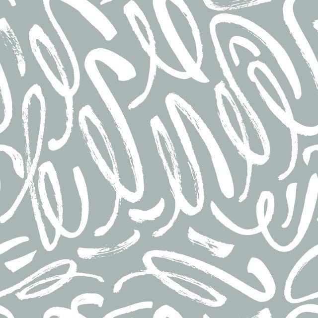 CURLY STROKES PEEL & STICK WALLPAPER