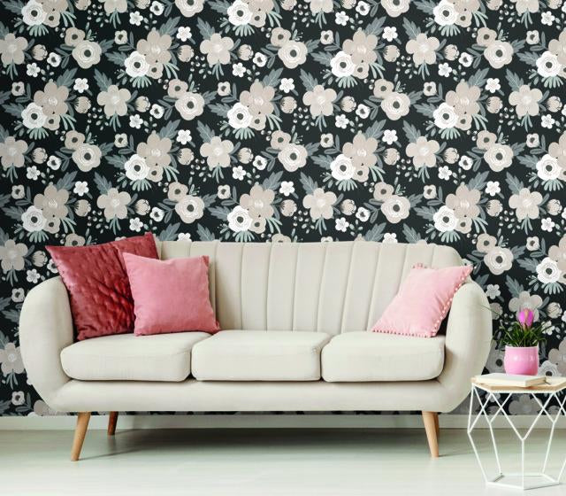 POPPY FLORAL PEEL & STICK WALLPAPER