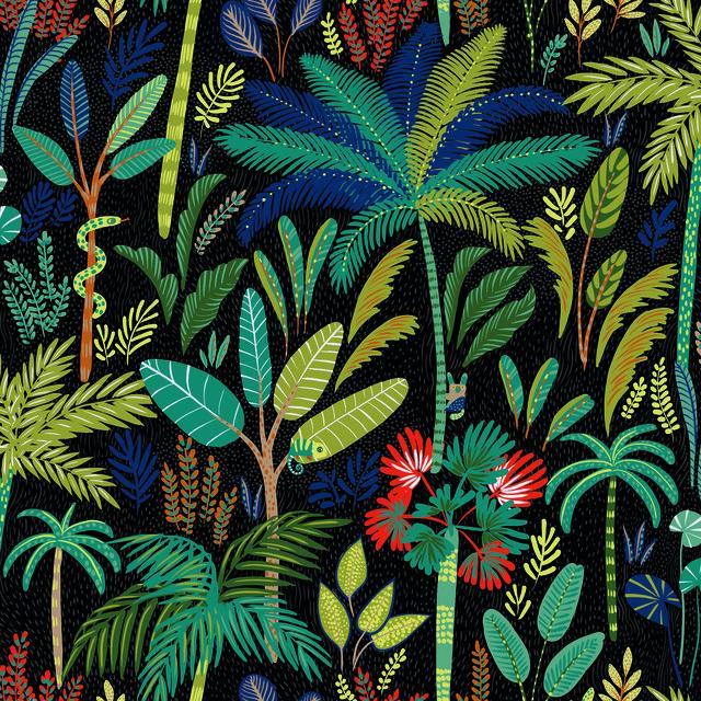 TROPICAL EDEN PEEL & STICK WALLPAPER