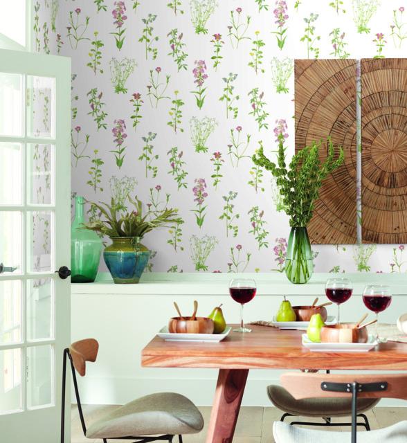 BOTANICAL PRINT PEEL & STICK WALLPAPER