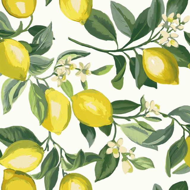 LEMON ZEST PEEL & STICK WALLPAPER