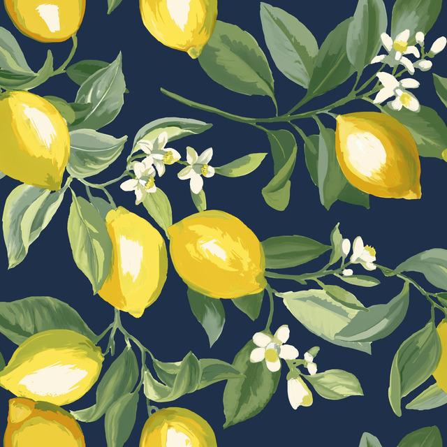 LEMON ZEST PEEL & STICK WALLPAPER