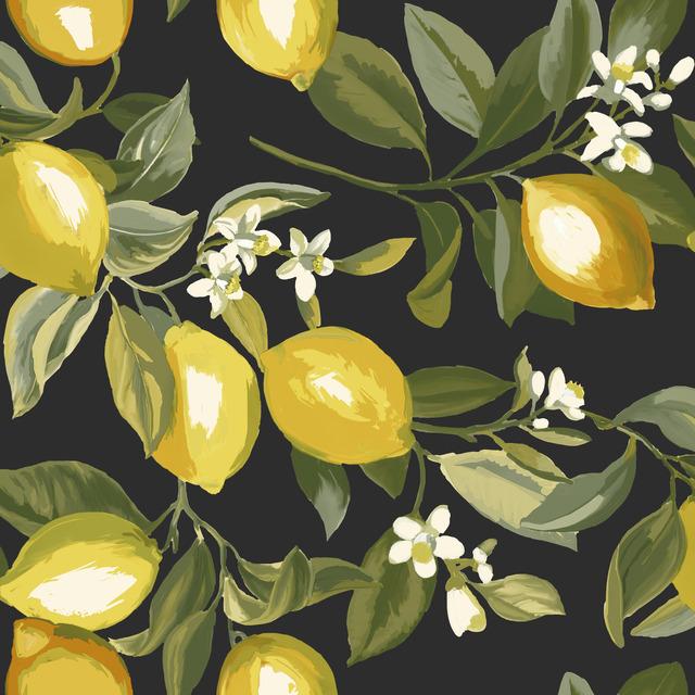 LEMON ZEST PEEL & STICK WALLPAPER