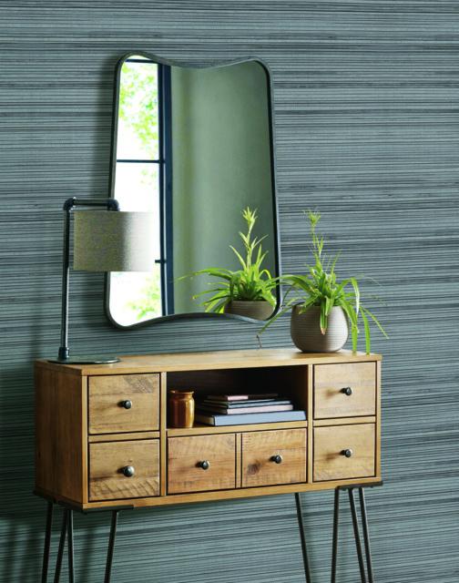 FAUX BAMBOO GRASSCLOTH PEEL & STICK WALLPAPER