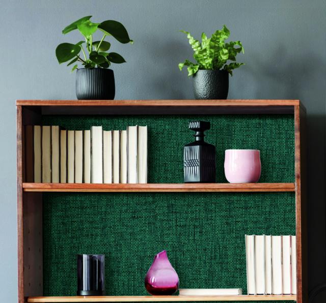 FAUX GRASSCLOTH WEAVE PEEL & STICK WALLPAPER
