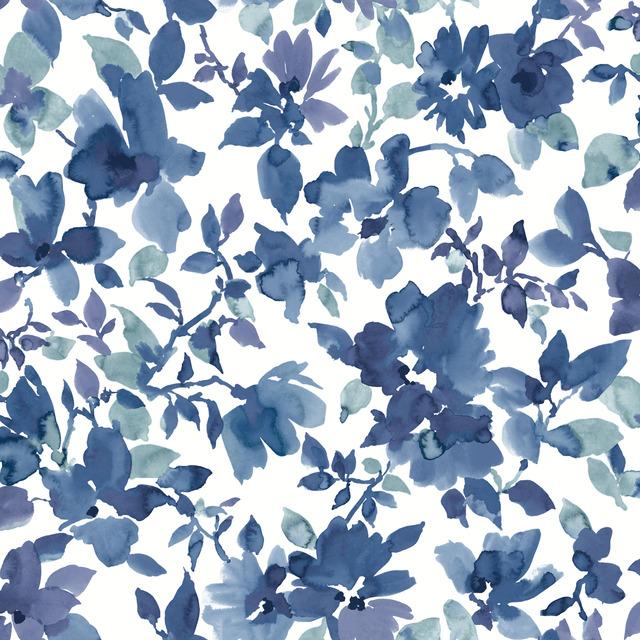 WATERCOLOR FLORAL PEEL & STICK WALLPAPER