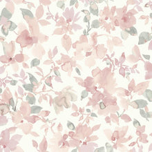 Load image into Gallery viewer, WATERCOLOR FLORAL PEEL &amp; STICK WALLPAPER