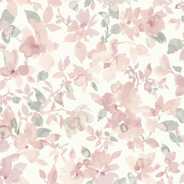 WATERCOLOR FLORAL PEEL & STICK WALLPAPER