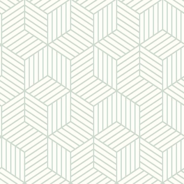 STRIPED HEXAGON PEEL & STICK WALLPAPER