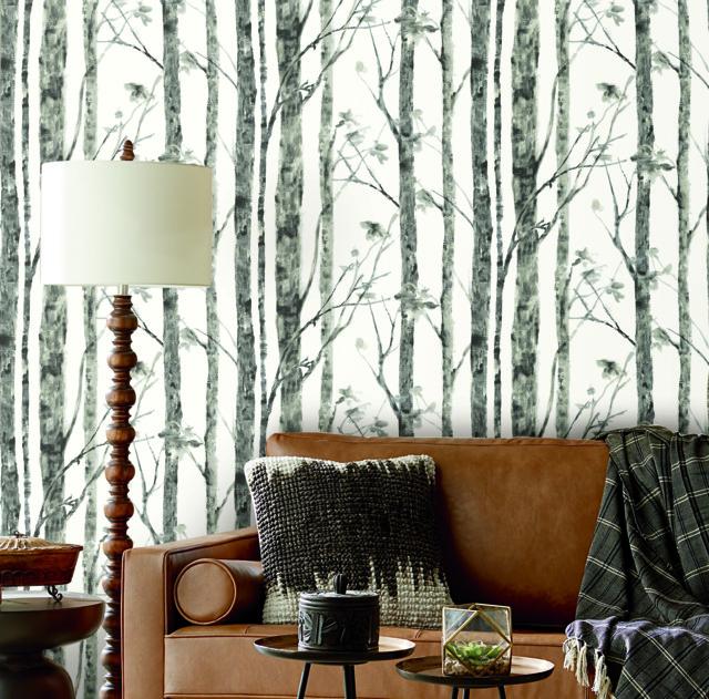 TREES PEEL & STICK WALLPAPER