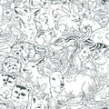 WOODLAND SKETCH PEEL & STICK WALLPAPER