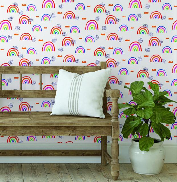 RAINBOW'S END PEEL & STICK WALLPAPER