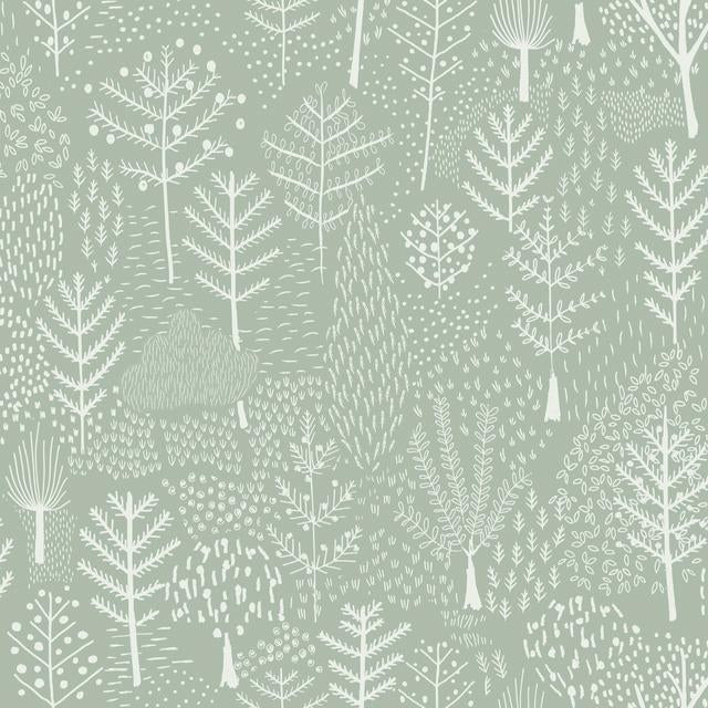 FOLKLORE TREES PEEL & STICK WALLPAPER