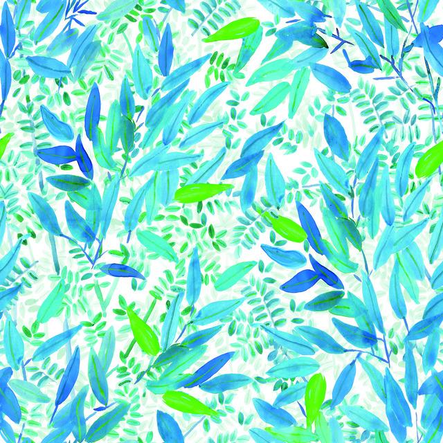 WATERCOLOR LEAVES PEEL & STICK WALLPAPER