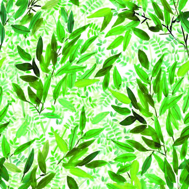 WATERCOLOR LEAVES PEEL & STICK WALLPAPER