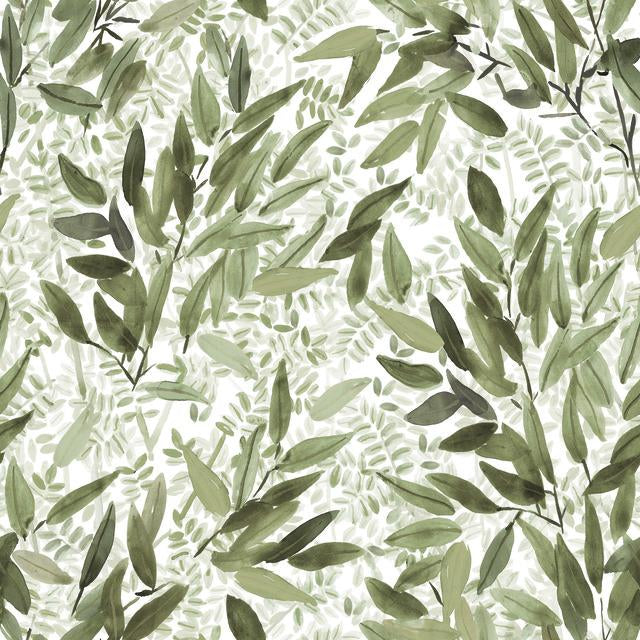 WATERCOLOR LEAVES PEEL & STICK WALLPAPER