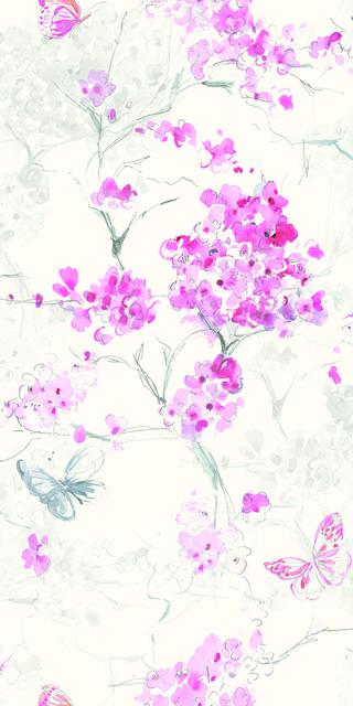 SPRING CHERRY BLOSSOMS PEEL & STICK WALLPAPER