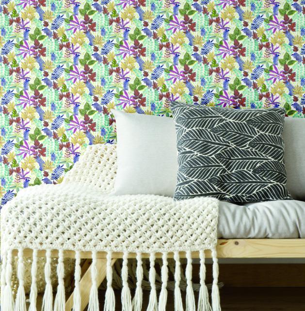 WATERCOLOR TROPICS PEEL & STICK WALLPAPER
