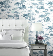 Load image into Gallery viewer, ORIENTAL TOILE PEEL &amp; STICK WALLPAPER