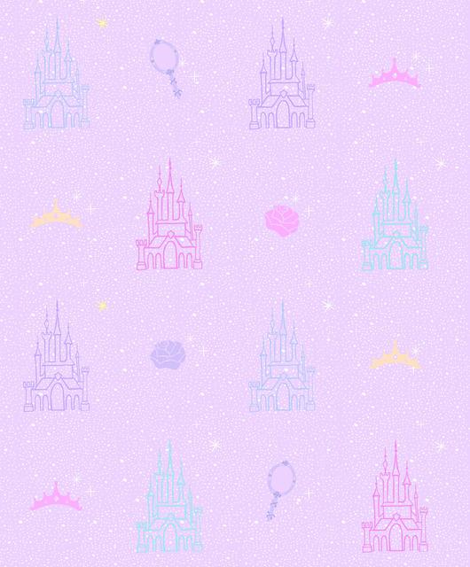 DISNEY PRINCESS CASTLE PEEL & STICK WALLPAPER