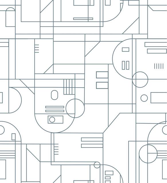 STAR WARS R2D2 GEOMETRIC PEEL & STICK WALLPAPER