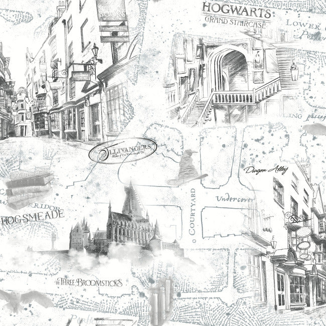 HARRY POTTER MAP PEEL & STICK WALLPAPER