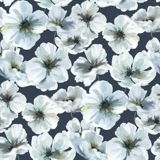 The luscious florals that border Tamara's home inspired the Hawthorn
Blossom pattern.