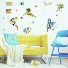 Load image into Gallery viewer, WONDER WOMAN CARTOON PEEL AND STICK WALL DECALS