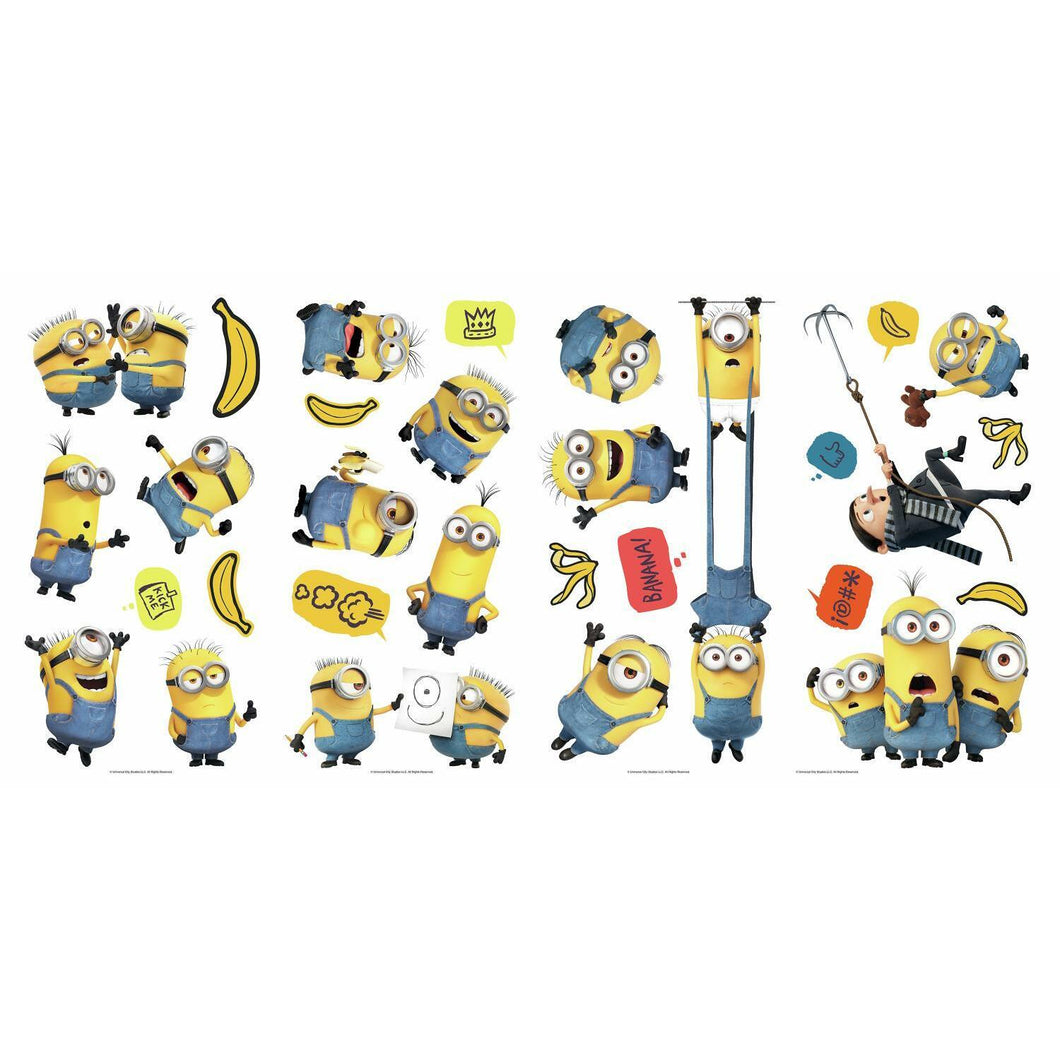 MINIONS 2 PEEL AND STICK WALL DECALS