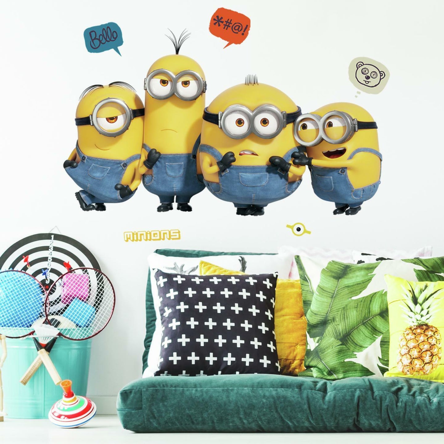 MINIONS 2 PEEL AND STICK GIANT WALL DECALS