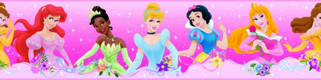 DISNEY PRINCESS DREAM FROM THE HEART PEEL & STICK WALLPAPER BORDER