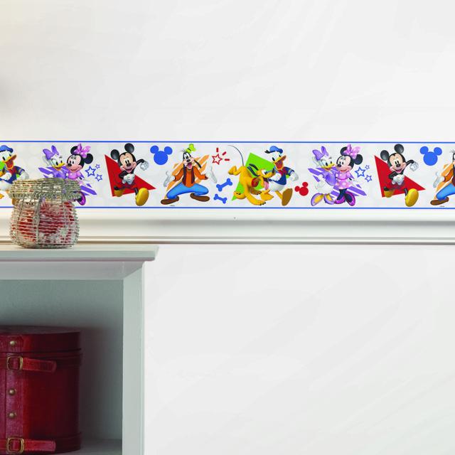 DISNEY MICKEY & FRIENDS PEEL & STICK WALLPAPER BORDER