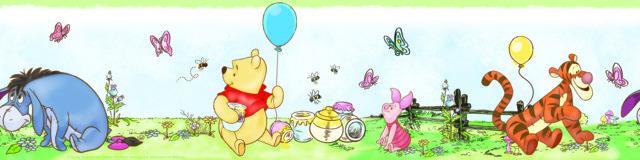 DISNEY WINNIE THE POOH TODDLER PEEL & STICK WALLPAPER BORDER