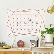 Load image into Gallery viewer, BLUSH BEAUTY DRY ERASE CALENDAR PEEL AND STICK GIANT WALL DECALS