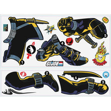 Load image into Gallery viewer, GI JOE RETRO SNAKE EYES PEEL AND STICK GIANT WALL DECALS