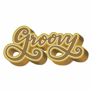 GROOVY RETRO PEEL AND STICK GIANT WALL DECALS