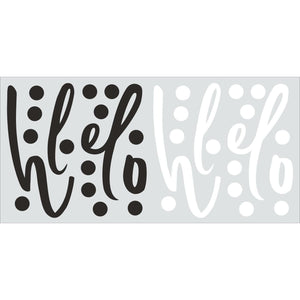 HELLO QUOTE PEEL AND STICK WALL DECALS