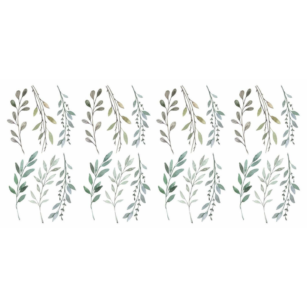 COUNTRY LEAVES PEEL AND STICK WALL DECALS