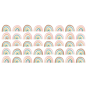 RETRO RAINBOW PEEL AND STICK WALL DECALS
