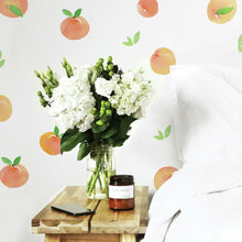 Load image into Gallery viewer, SWEET PEACHES PEEL AND STICK WALL DECALS