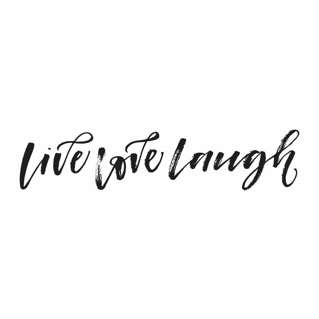 LIVE LAUGH LOVE SCRIPT PEEL AND STICK WALL DECALS