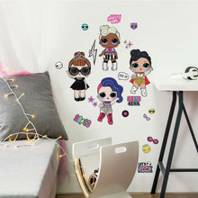 Load image into Gallery viewer, LOL SURPRISE ROCK STAR PEEL AND STICK WALL DECALS
