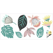Load image into Gallery viewer, TROPICAL LEAVES PEEL AND STICK GIANT WALL DECALS