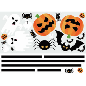 HALLOWEEN GLOW IN THE DARK PEEL AND STICK GIANT WALL DECALS