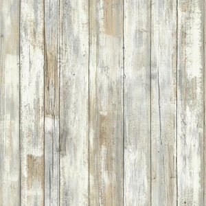 DISTRESSED WOOD PEEL AND STICK WALLPAPER