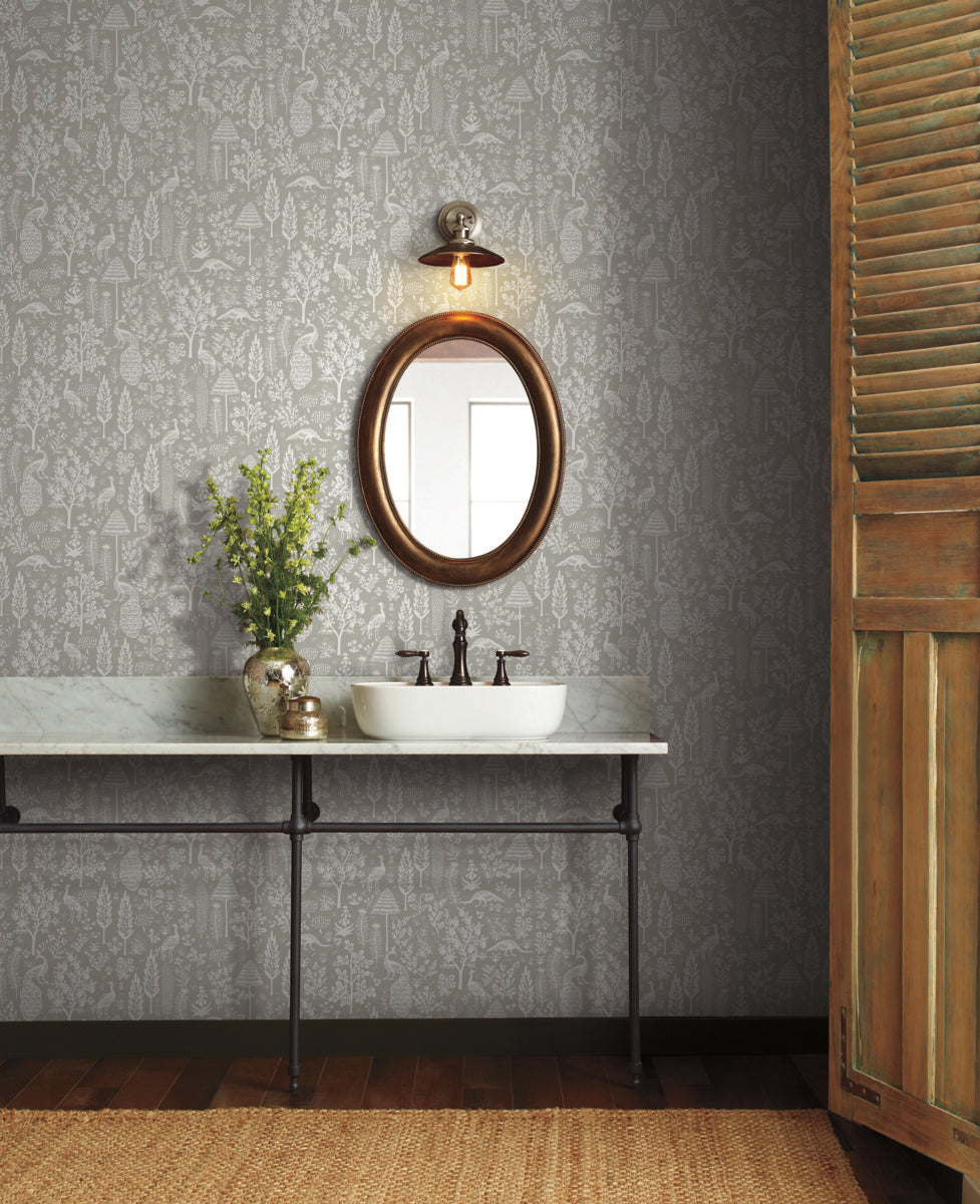 Menagerie Toile Wallpaper